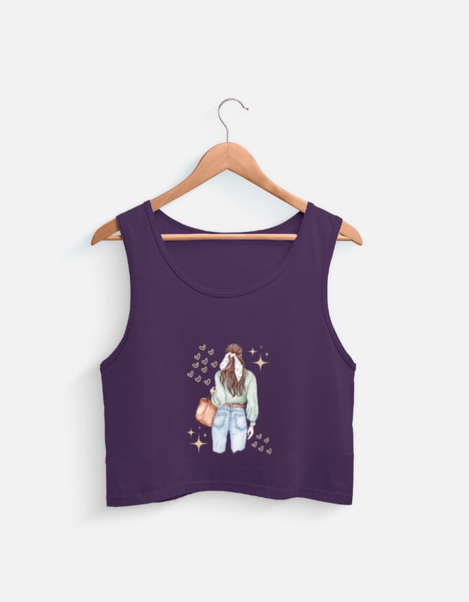 Tank Top Girl Front Print