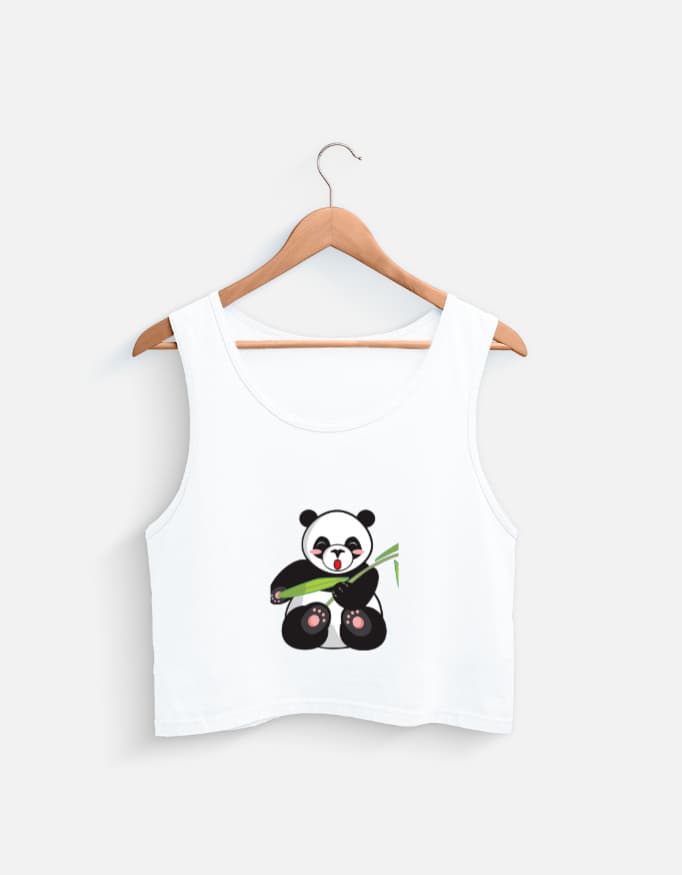 Tank Top Panda Front Print