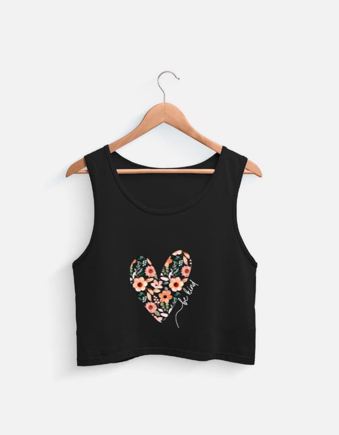 Tank Top Heart Front Print