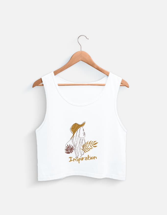 Tank Top Girl Front Print