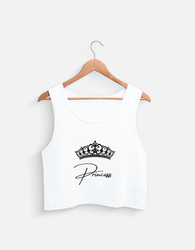 Tank Top Princess Front Print