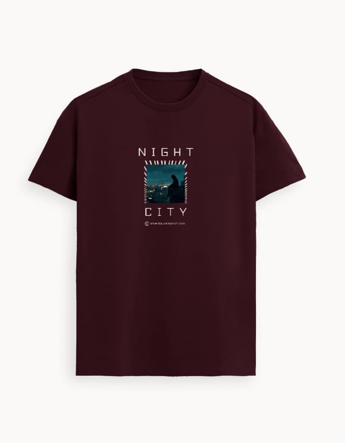 Supima T-Shirt Night City Front Print