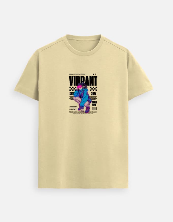 Supima T-Shirt Vibrant Front Print